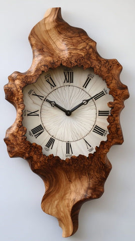 Burlwood Roman Clock