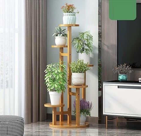 Modern Wooden Multi-Tier Plant Stand