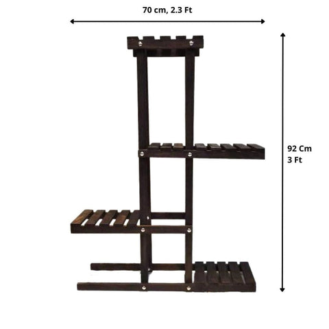 Wooden Tiered Plant Stand