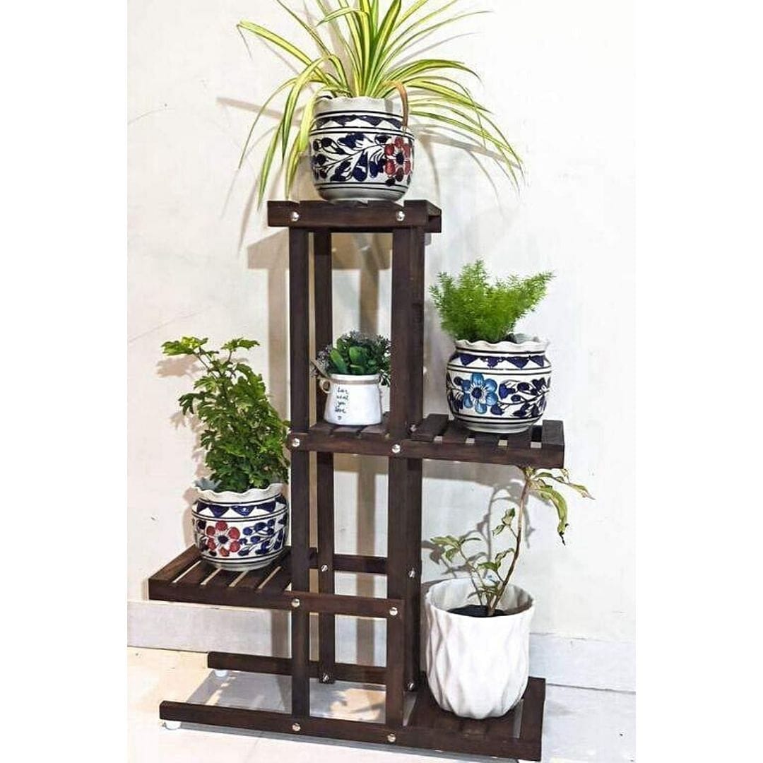 Wooden Tiered Plant Stand