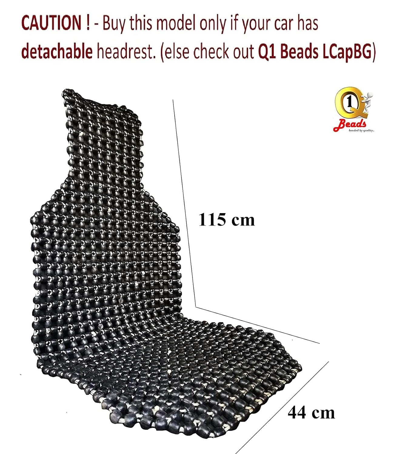 Black Beads - 115cm
