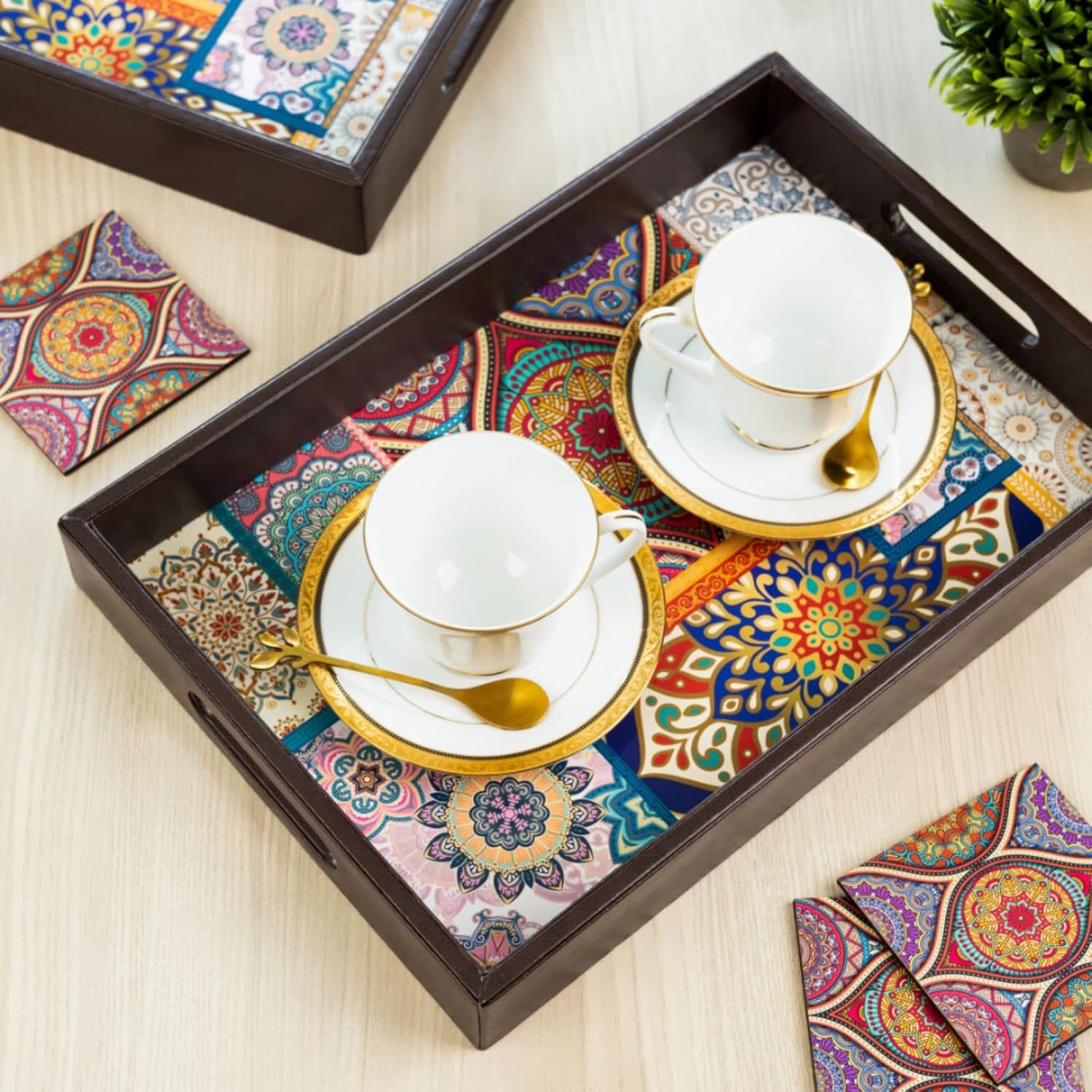Tray with Coasters