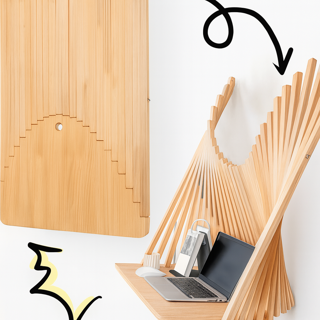 AeroFlow Wall-Mounted Desk