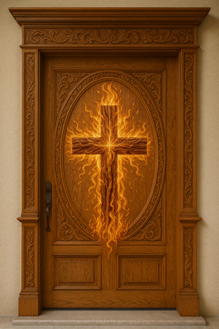 Cross Entrance Door