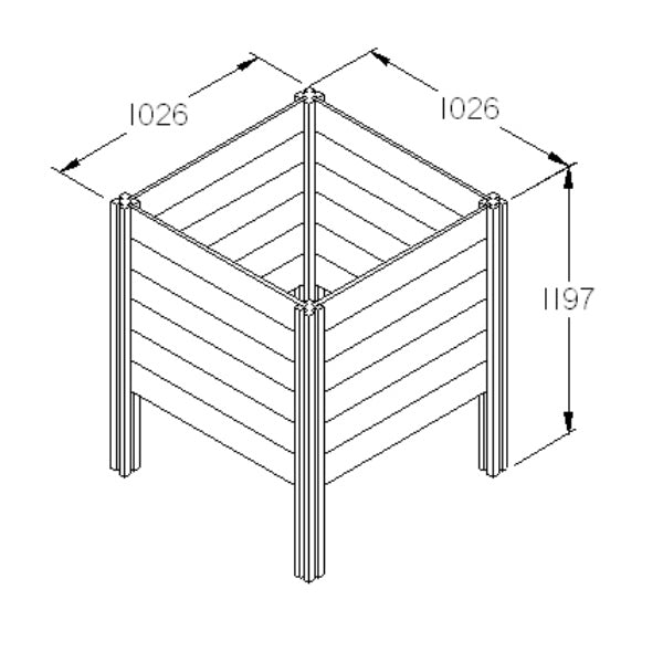 Square Compost Bin