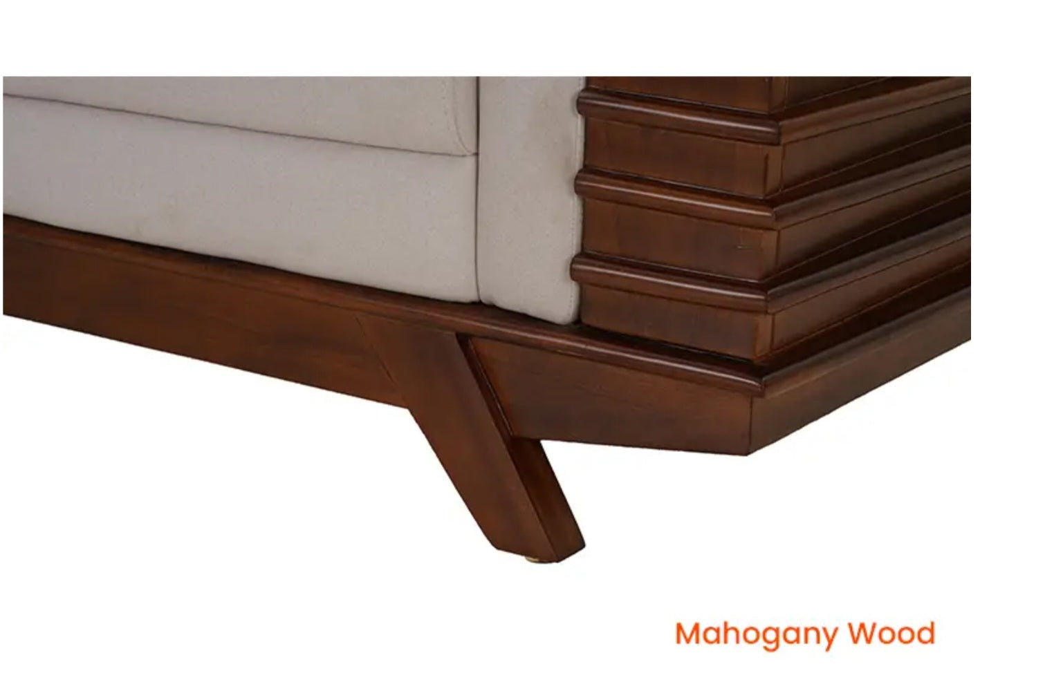 Mahogany Cushion Sofa