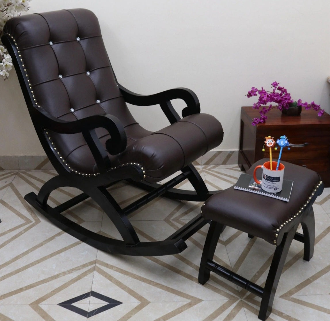 Black Leather Rocking