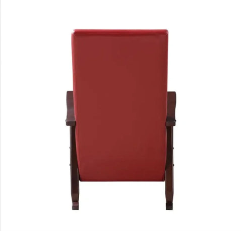 Ruby Leather Cushion Rocking