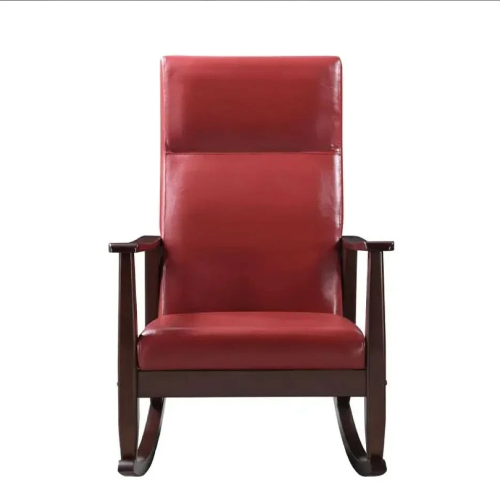 Ruby Leather Cushion Rocking