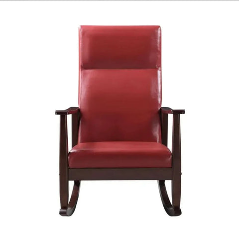 Ruby Leather Cushion Rocking