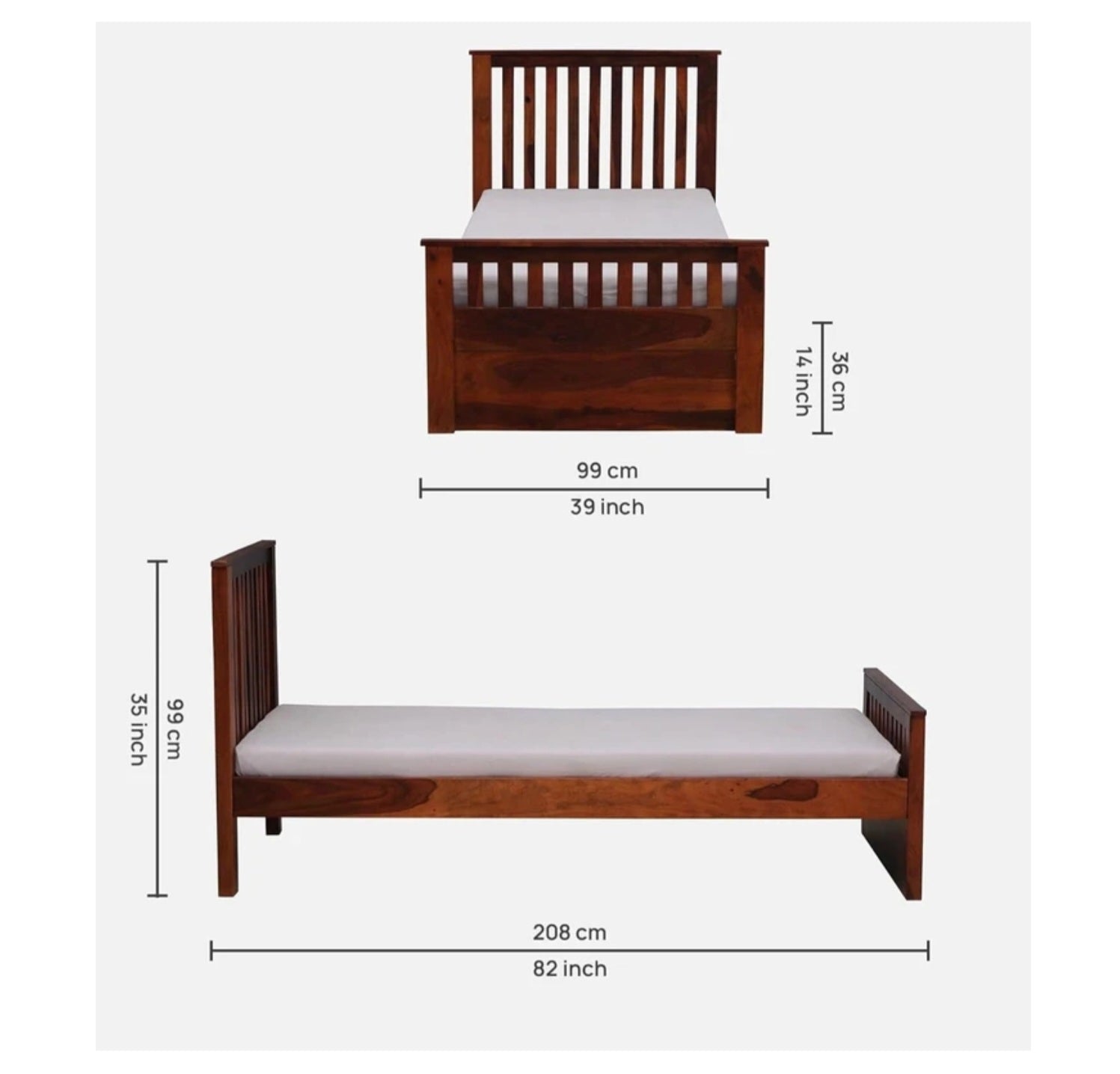 Modest Single Bed