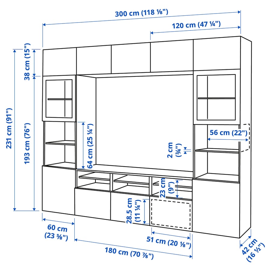 Black Wall Unit